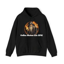 Load image into Gallery viewer, Gandalf &quot;Coffee Makes Life EPIC&quot; (Unisex Hooded Sweatshirt)
