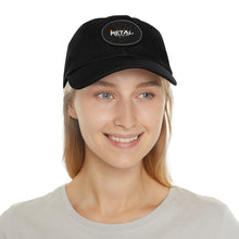 Load image into Gallery viewer, Metal Music Saved My Life (Dad Hat with round leather patch)
